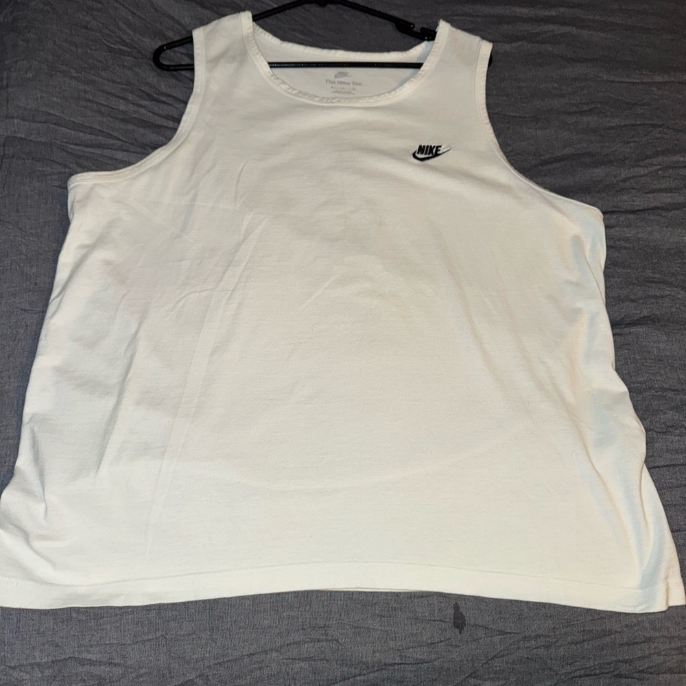 White Nike tank top